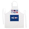 DELANTAL COCINA MARINERO BANDERAS        85 X 77 CM