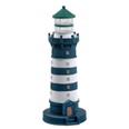 FARO MARINERO DECORATIVO ELECTRIFICADO DE HOJALATA AZUL Y VERDE ALTURA: 40 CM DIÁMETRO: 15.5 CM
