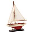 MAQUETA VELERO MINI COPA AMÉRICA. MEDIDAS: 25,5 CM DE LARGO X 36 CM DE ALTURA